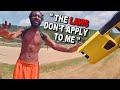 Moron Thinks Laws Don't Apply to Him