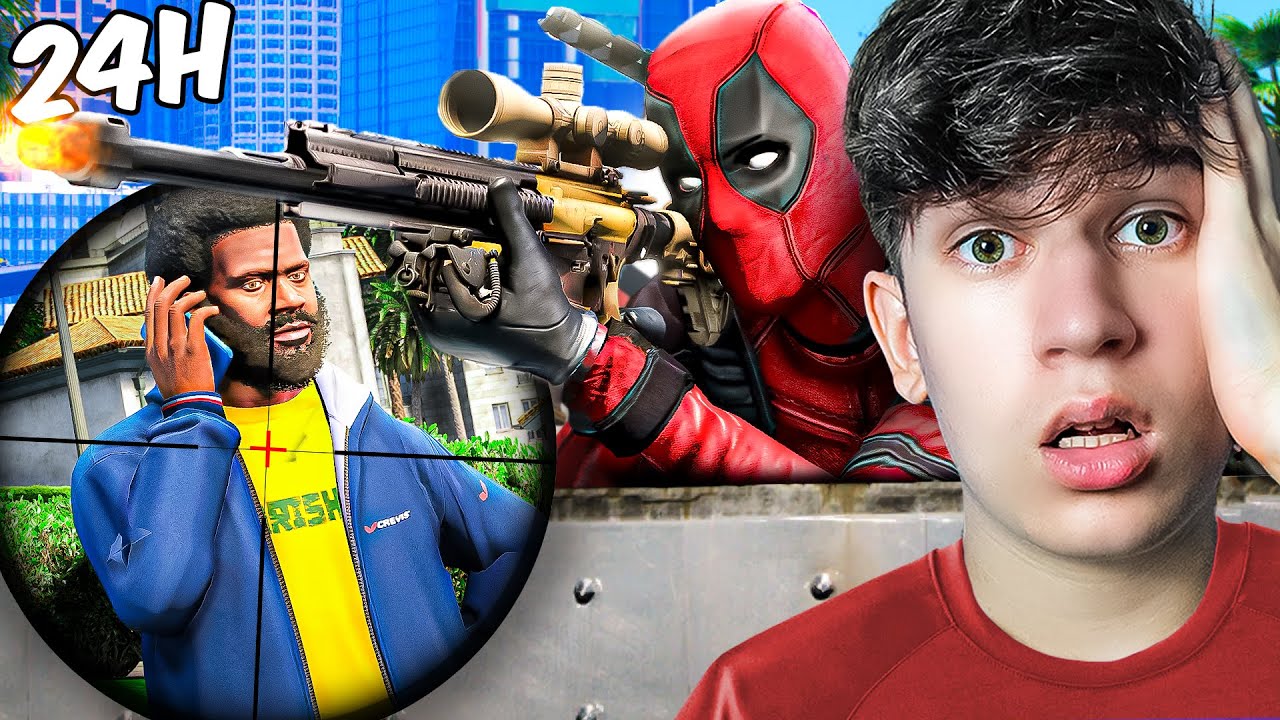 Spędziłem 24h jako DEADPOOL HITMAN w GTA V!