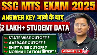 SSC MTS EXAM 2025 | Answer Key आने के बाद 2 Lakh + Student Data | Complete Details By Anant Sir