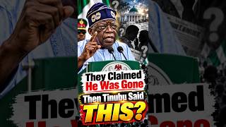 They Claimed He Was Gone - Then Tinubu Said THIS