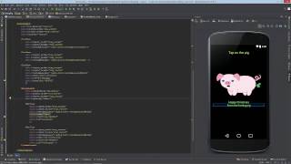 Coding the functions into the Farting Pig Android app screenshot 4