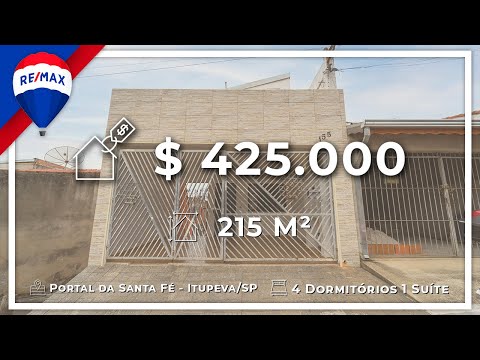 Casa à venda, 215 m² por R$ 425.000,00 - Portal da Santa Fe - Itupeva/SP