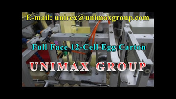UNIMAX GROUP | Premium Paper Pulp Egg Carton/Box/Tray Wet/Cold Glue Labeling Machine - EGMRAC Series