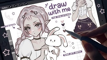 draw with me ★ new character ˚✧ ˖  [procreate, real time process, ipad asmr]