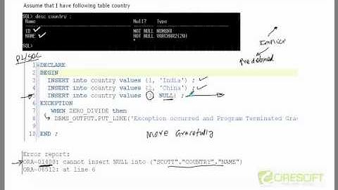 PLS-18: Non Predefined Exceptions in PL/SQL