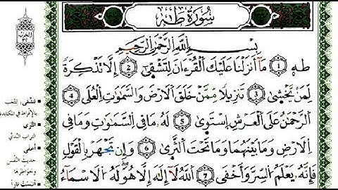 سورة طه للشيخ أنس جلهوم