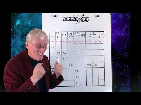 Tutorial 53 Spotting a 3X3. A powerful technique in sudoku puzzles.
