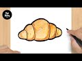 #813 How to Draw a Croissant - Easy Drawing Tutorial