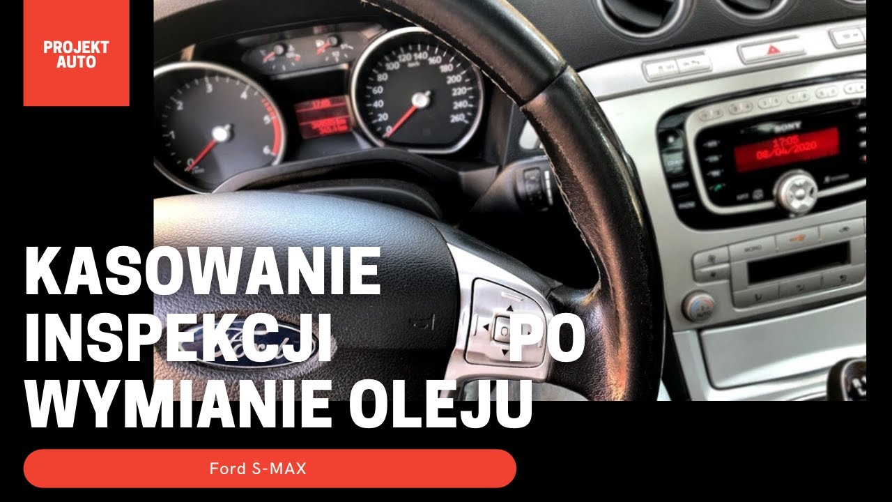 Kasowanie inspekcji, wymiana oleju Ford Smax YouTube