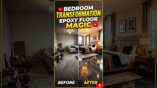 Insane Bedroom Transformation Epoxy Floor Before Vs After