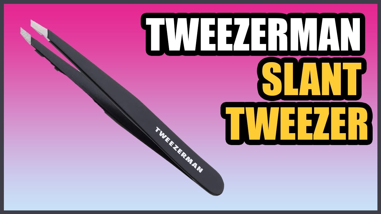 Tweezerman Tweezers For Eyebrows | Stainless Steel Slant Tweezers