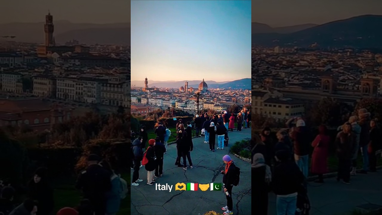 From the heart of Florence — where every sunset feels like a painting 🎨🇮🇹 