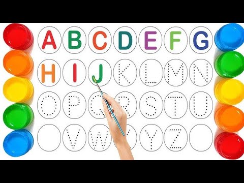 ABCD hand draw with paint scroll book |Simple and easy tutorial scroll ...