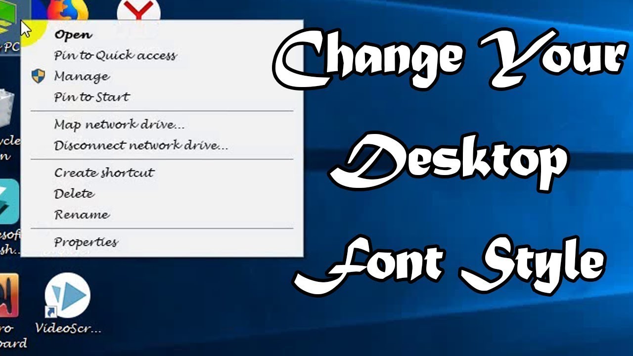 How To Change Font Style On Pc YouTube