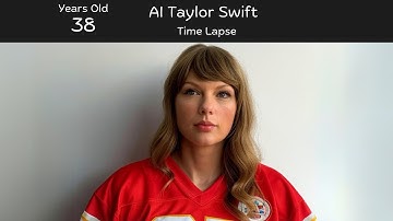 AI Time Lapse Resembling Taylor Swift with Artistic Interpretation,  87 Chiefs Jersey #timelapse