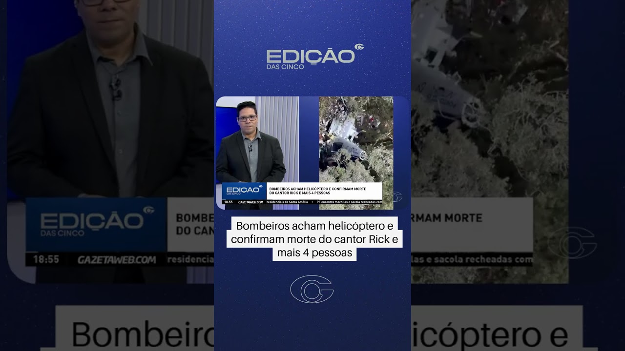 Cantor Rick e mais 4 pessoas morrem após queda de helicóptero