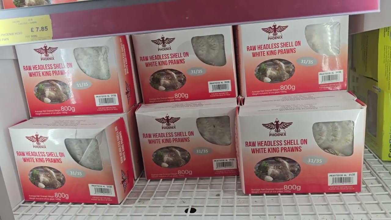 Chinese seafood. Wing Yip superstore Nechells Birmingham