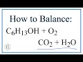 Balancing Combustion Reactions