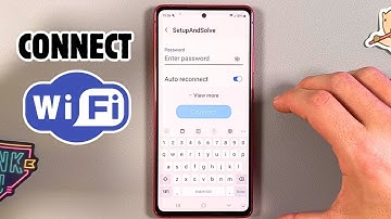 Samsung Galaxy S20 FE: How to Connect to Wi-Fi
