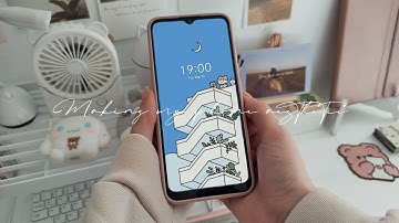Customizing & Organizing my phone I Making my android phone aesthetic ♡ Realme c11 2021