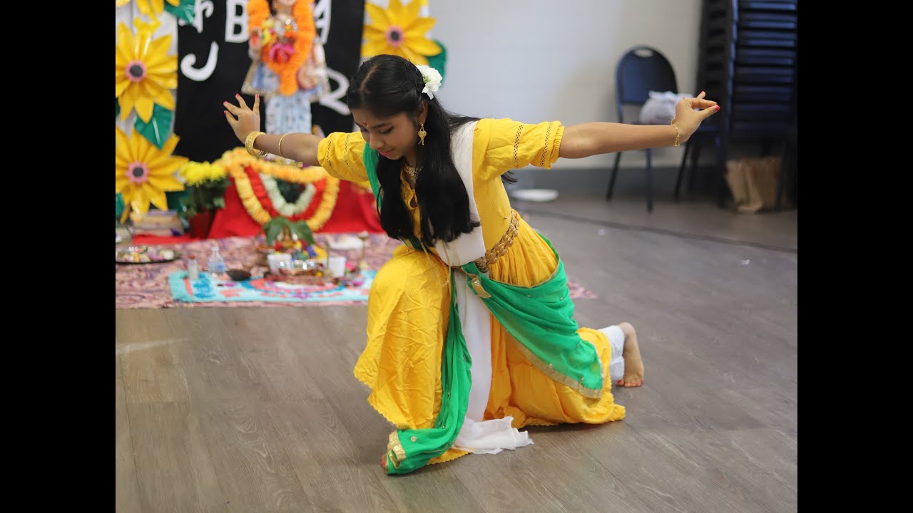 Bidhir Badhon Katbe Tumi Dance by Anahita Chowdhury| Saraswati Puja USA Celebration