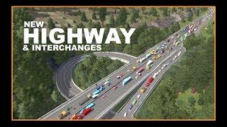 BUILDING A NEW HIGHWAY & INTERCHANGES | Cities Skylines