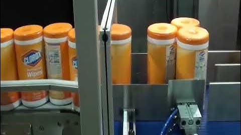 Texwrap Shrink Bundling System Multi-Packing Hand Wipe Bottles | www.ProPac.com