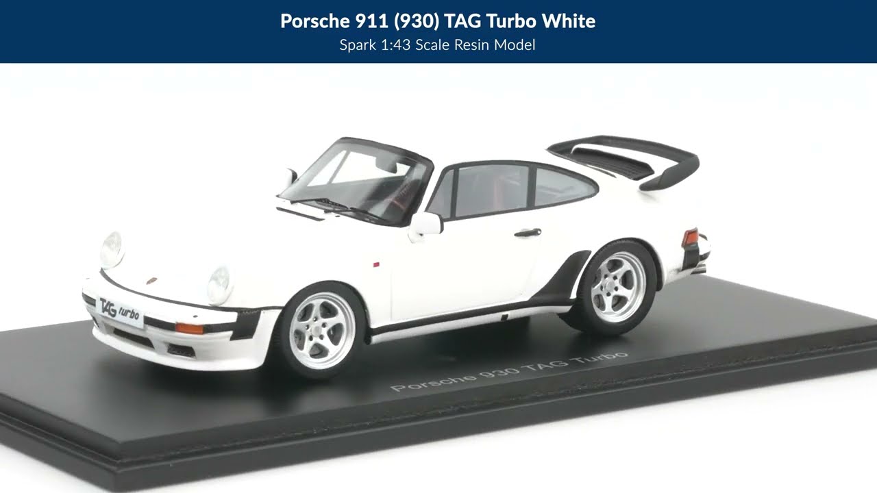 Porsche 911 (930) TAG Turbo White - Spark 1:43 Model - YouTube