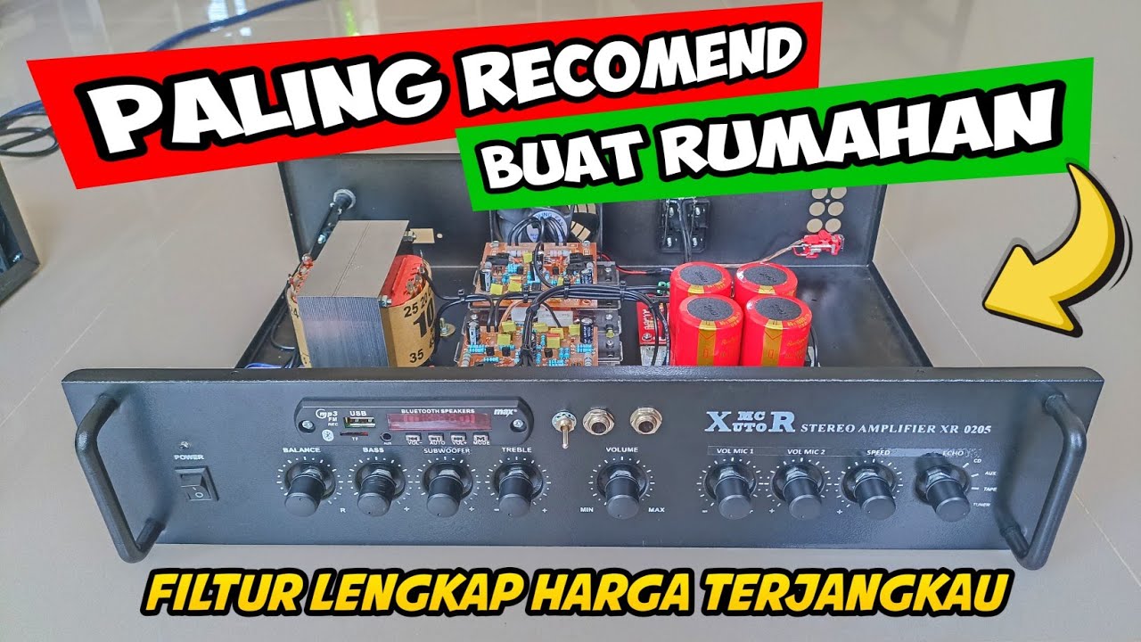 AMPLIFIER RUMAHAN PALING RECOMEND!! fitur lengkap harga terjangkau