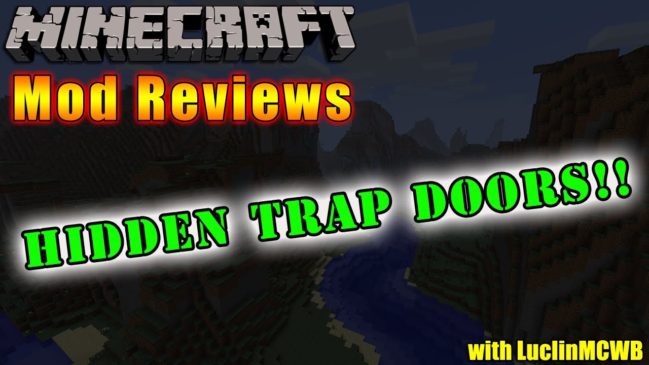 Minecraft Mod Reviews HIDDEN TRAP DOORS!! MOD by tyron1995 YouTube