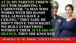 My Parents Disowned Me At 20 For Marrying A Carpenter—18 Years Later, My Mother Showed Up At My D...