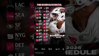 THE ARIZONA CARDINALS 2026 SCHEDULE IS BRUTAL