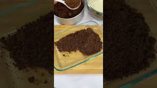 postre de tiramisú con torta de chocolate #reels #viral #postre #tiramisu #cafe # chocolate