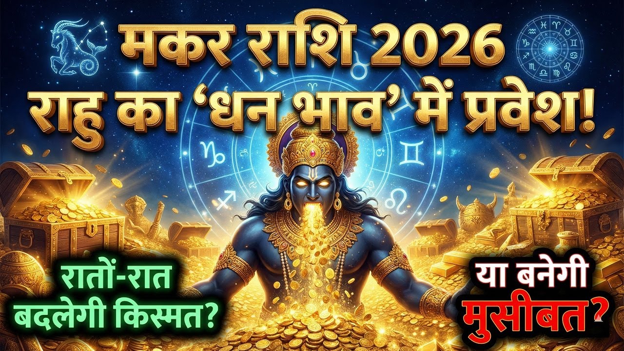 Козерог 2026: Раху входит в «дом богатства»! Изменится ли удача в одночасье, или же проблемы усуг...