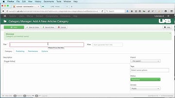 How to create Categories & Subcategories