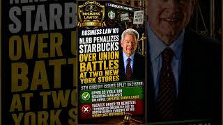 Starbucks Union Battles  Legal Cases Unpacked!