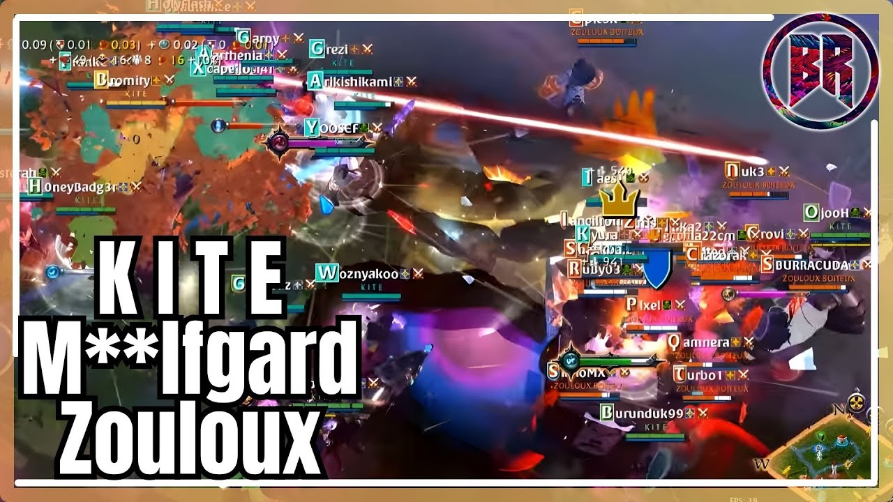 Albion Online K I T E vs m**lfgard vs Zouloux Small Scale ZvZ PvP | Bedrock Mace