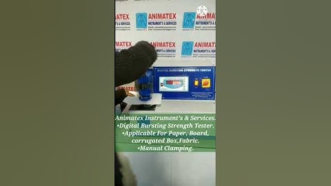 Bursting strength tester ( Digital )