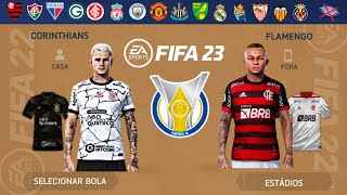 AGORA SIM! ATUALiZOU o FiFA 2023 Mobile Para Android Com Brasileirão // Mod FiFA 14 Patch (Offline)