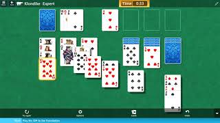 July 16th 2019 - Klondike Solitaire - Expert - Play the 10 of Hearts to the Foundation