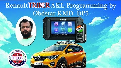 Renault Triber AKL programming by Obdstar KMD DP5, Car key maker in khammam