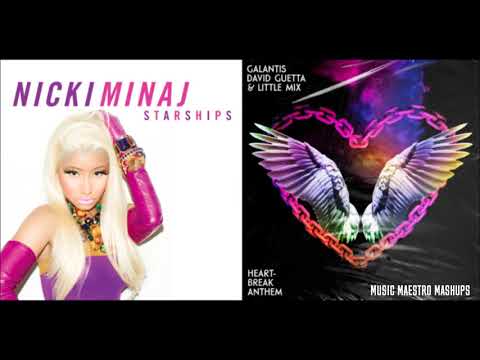 "Heartbreak Anthem x Starships" [Mashup] - Little Mix, Nicki Minaj, David Guetta & Galantis