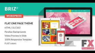 Preview BRIZZZ - Flat One Page WordPress Theme TForest