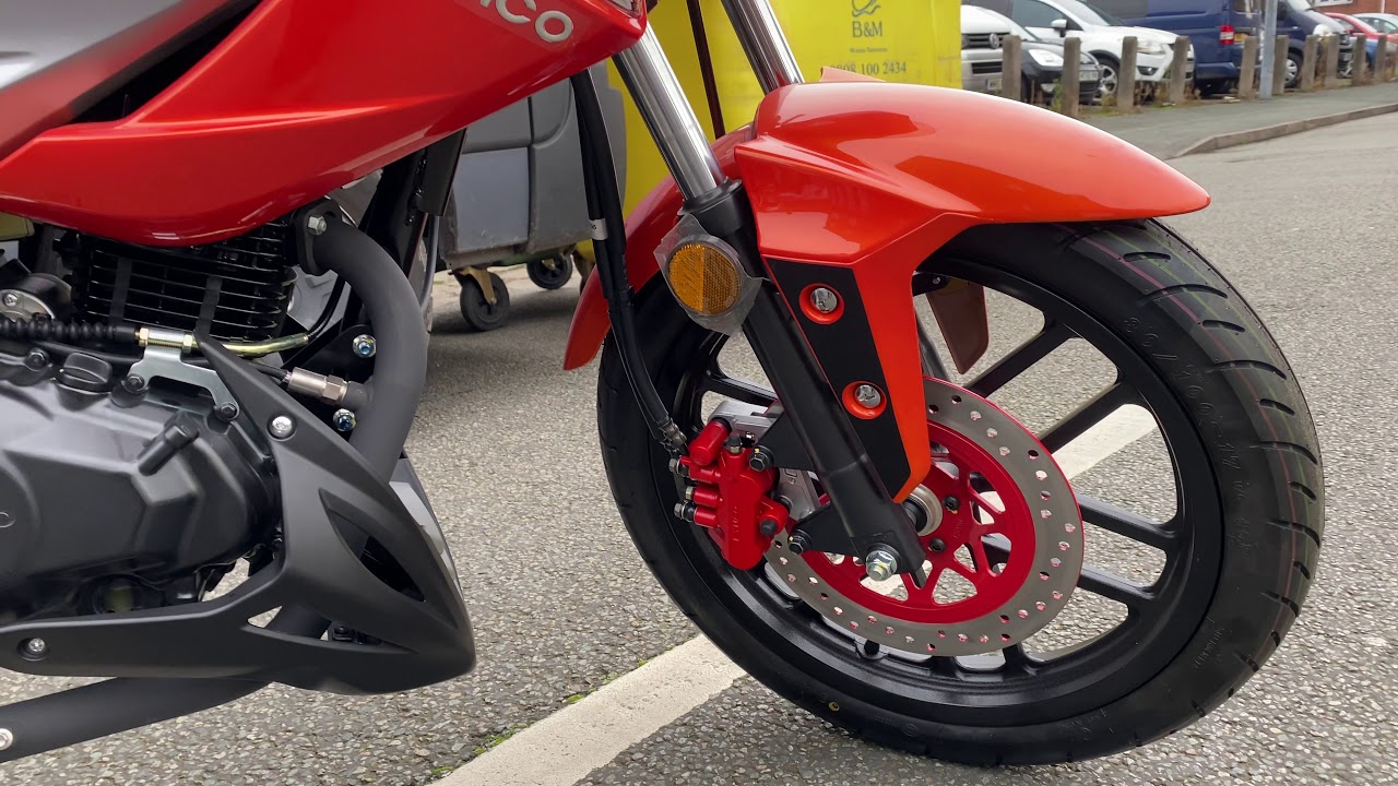 Kymco Vsr 125 Walk Around Black Orange Euro 4 Cbs Youtube