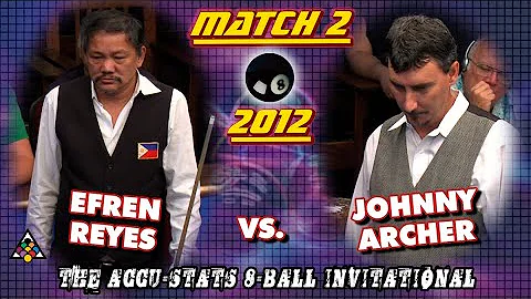 8-BALL: JOHNNY ARCHER VS EFREN REYES - 2012 MAKE-I...