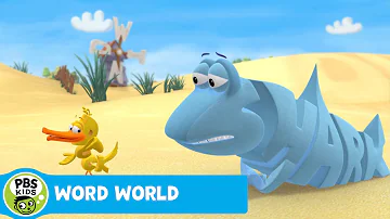 WORD WORLD | Duck Tells Shark a Joke | PBS KIDS