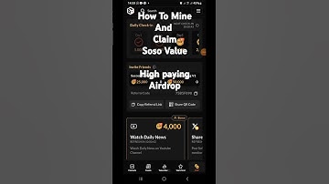 How to Mine and Claim Soso Value Airdrop.  #crypto #makemoneyonline #sosovalue #airdrop