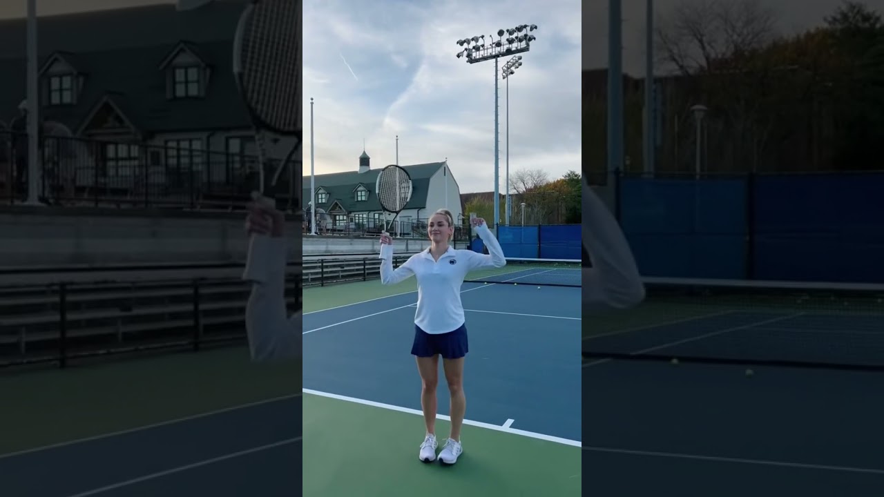 Penn State Tennis teaches me skills😂🎾 shorts YouTube