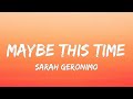Sarah Geronimo - Maybe This Time (Lyrics)