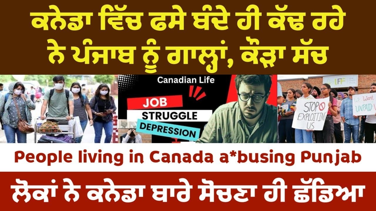 ⁣ਲੋਕਾਂ ਨੇ ਕਨੇਡਾ ਬਾਰੇ ਸੋਚਣਾ ਹੀ ਛੱਡਿਆ। People living in Canada a*busing Punjab | Truth Revealed LIVE
